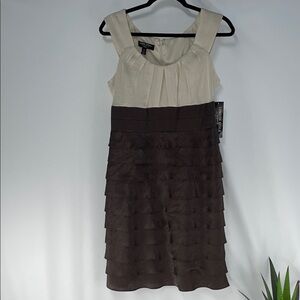 LONDON STYLE NIGHTS SLEEVELESS SHUTTER PLEAT DRESS FTL-11-202